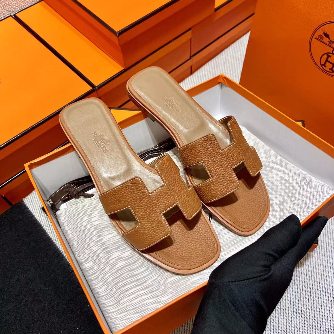 에르메스 올수공 오란 슬리퍼 샌들 토고 42